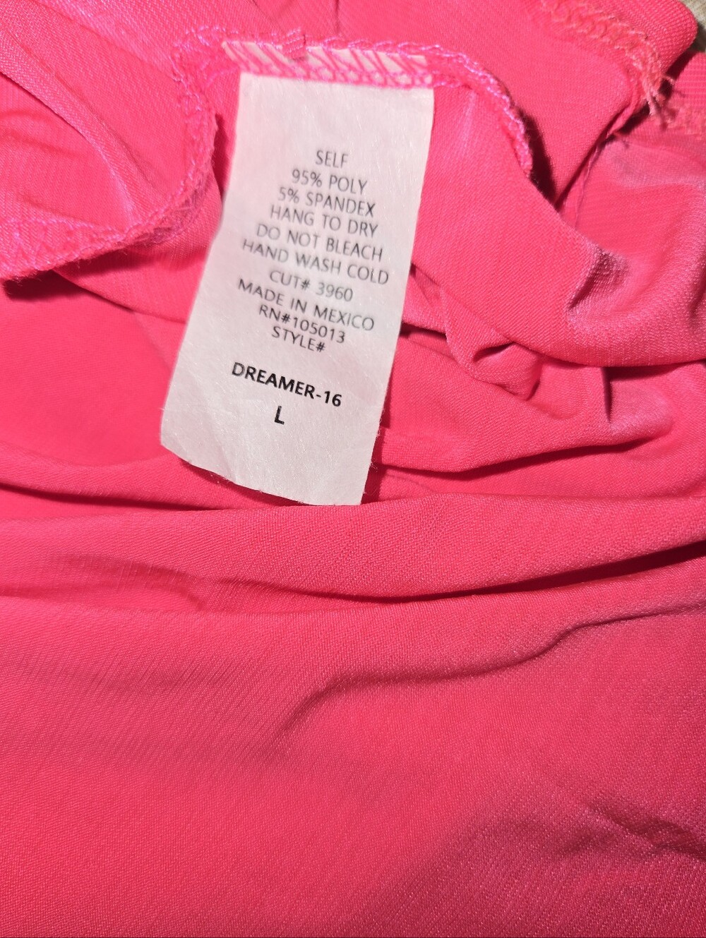 Women’s Dear Scarlett Pink Dreamer Top Blouse Size Large - Picture 7 of 9